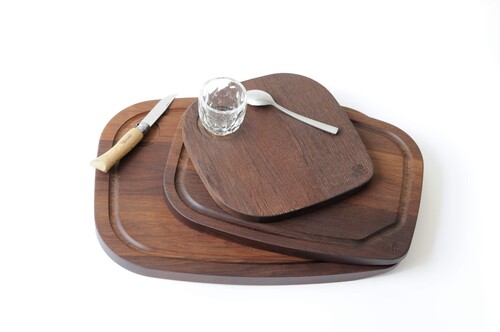 Planche du boucher charme fonc&eacute; 33 x 24 cm